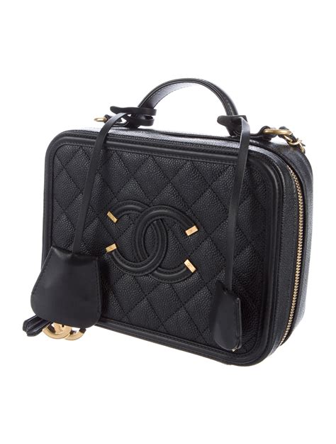 chanel filigree vanity case medium price|chanel vanity case 2022.